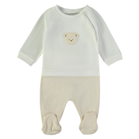 CONJ 2 PZAS OSITO BEIG 6M