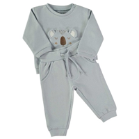 CONJ 2 PZAS OSITO CELESTE 18M