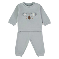 CONJ 2 PZAS OSITO CELESTE 24M