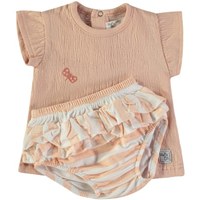 CONJ 2 PZAS RAYAS SALMON 1M