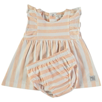 VESTIDO C/ BRAGA + CINTA SALMON 18M