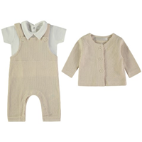 CONJ 3 PZAS PETO BEIG 6M