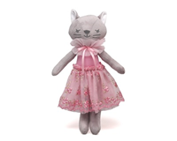 MUÑECA DE TRAPO GATO 37CM