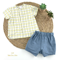 CONJUNTO CAMISA AMARILLA Y PANTALON 18 MESES
