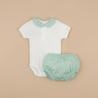 CONJ BODY + RANITA NIÑO DULZURA 6M VERDE