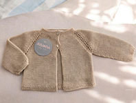 CHAQUETA LARGA CALADA CREMA 1M