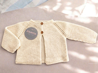 CHAQUETA LARGA CALADA CRUDO 0M