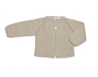 CHAQUETA LARGA CALADA CREMA CLARO 18M