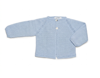 CHAQUETA LARGA CALADA CIELO 12M