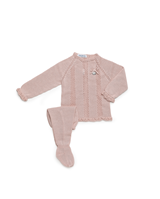 CONJ 2.P TIRAS CALADAS CIRUELA ROSA PALO 6M