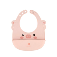 Babero de silicona Rosa
