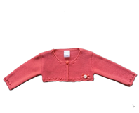 CHAQUETA BOLERO HILO CORAL 24m