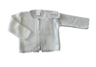 CHAQUETA LARGA HILO BLANCO 36M