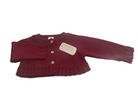 CHAQUETA CORTA ONDAS BURDEOS 12M