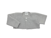 CHAQUETA CORTA PUNTO BOBO PLATA 18M