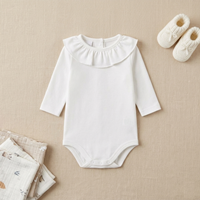BODY MANGA LARGA CUELLO VOLANTE BLANCO 9M