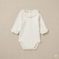 BODY MANGA LARGA CUELLO BATISTA BLANCO 9M