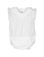BODY CAMISA PLUMETI SIN MANGAS BLANCO 18 M