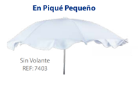 SOMBRILLA PIQUE FINO CREMA