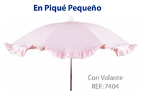 SOMBRILLA VOLANTE PIQUE FINO CAMEL