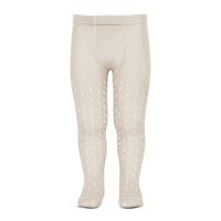 Leotardo perlé calado ptos y espiga T000 LINO 304