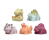 RED MUÑECOS DE BAÑO DINOS 5 PIEZAS ANTIMOHO