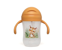 TAZA DE APRENDIZAJE TIGRE CON ASAS MOSTAZA DE 300ML