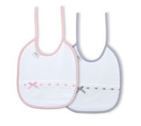 PACK 2 BABEROS ROSA / GRIS
