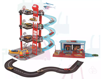PARKING 3 PLANTAS CON CIRCUITO 2 COCHES Y HELICOPTERO 14 PIEZAS