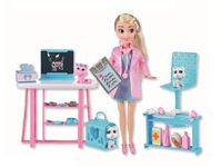 Muñeca Sparkle Veterinaria con clínica o Pastelera con cocina 26 cm - Modelos surtidos
