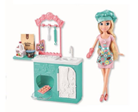 Muñeca Sparkle Veterinaria con clínica o Pastelera con cocina 26 cm - Modelos surtidos