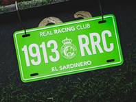 Placa Matricula metal Real Racing Club de Santander