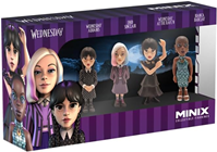 Figuras Minix Miercoles (Wednesday) pack de 4.  7 cm