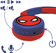 Auriculares plegables Spider-Man con cable ¡responde llamadas!