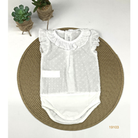 BODY CAMISA PLUMETI SIN MANGAS BLANCO 12M