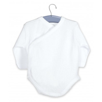 BODY RN MANGA LARGA CRUZADO DIENTE RATA BLANCO 1M