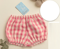RANITA PANTALON CUADROS VICHY FUCSIA 3M 