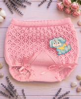 Cubrepañal de Punto Calado ROSA 6M