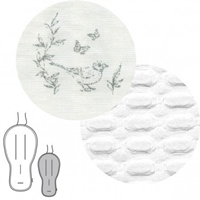 COLCHONETA SILLA UNI.REV.OVAL MERLO CRUDO 43x88x1 CM