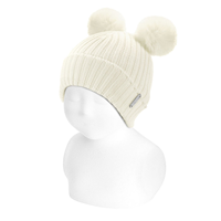 Gorro canalé borlas pelo sintético NATA 202 TXS 6-12M