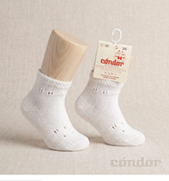 Calcetines bebé con puño calado BLANCO 200 T0