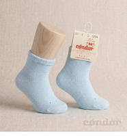 Calcetines bebé con puño calado AZUL BEBE 410 T2