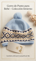 GORRO PUNTO CON POMPON 12/24M