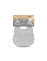 BABERO SILICONA ESTAMPADO FOREST GRIS