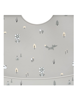 BABERO SILICONA ESTAMPADO FOREST GRIS