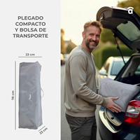 CUNA DE VIAJE COMPLETA CONEJITO GRIS