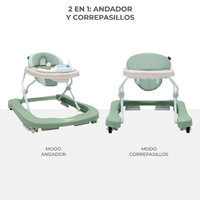 ANDADOR 3 EN 1 PINCHI VERDE