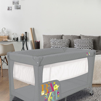 CUNA VIAJE SMOOTH BABY 2 NIV GRIS