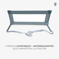 BARRERA DE CAMA 90CM BLANCA