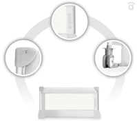 BARRERA DE CAMA 90CM BLANCA